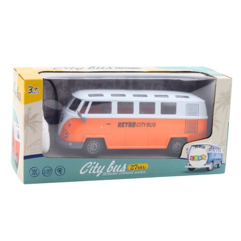 Autobus Retro City Bus Zdalnie Sterowany RC Światła 1:30 LEAN Toys