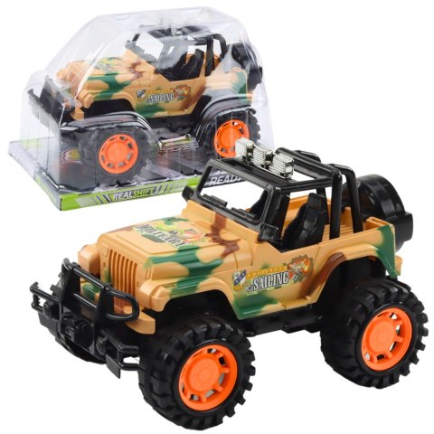 Duży Samochód Terenowy Militarny Off-Road Beżowy LEAN Toys