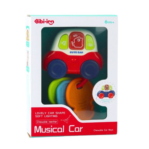 Interaktywne Autko z Gryzakami Klucze Dla Malucha Światła Dźwięki LEAN Toys