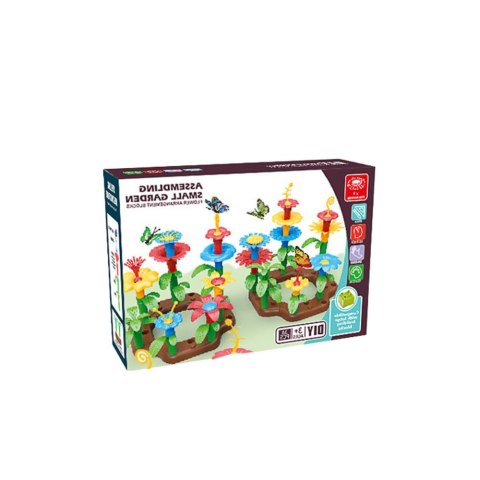 Klocki Konstrukcyjne Ogród Kwiatowy DIY 148 Elementów LEAN Toys