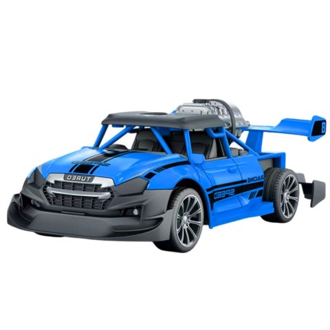 Samochód Zdalnie Sterowany RC 1:20 Światła Efekt Dymny Niebieski LEAN Toys