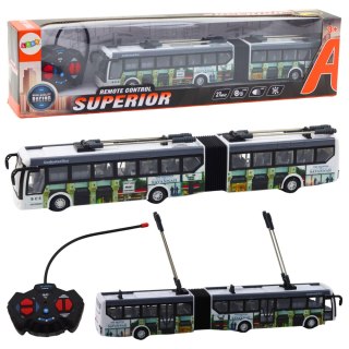 Trolejbus Miejski Zdalnie Sterowany RC Światła Transport Publiczny LEAN Toys