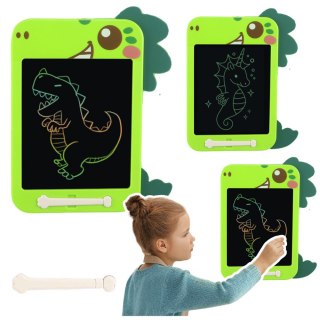 Znikopis Tablica Do Rysowania Pisania LCD Rysik Dinozaur Zielony LEAN Toys