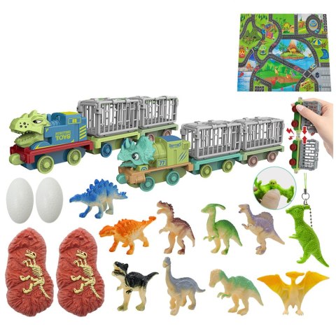 Kalendarz Adwentowy Dla Dzieci Dinozaury Figurki Akcesoria LEAN Toys