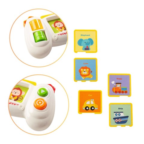Konsola Pad Interaktywny Edukacyjny Z Kartami Światła Dźwięki LEAN Toys