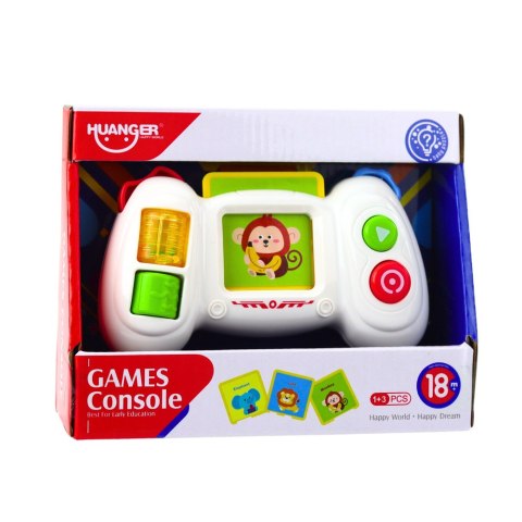 Konsola Pad Interaktywny Edukacyjny Z Kartami Światła Dźwięki LEAN Toys