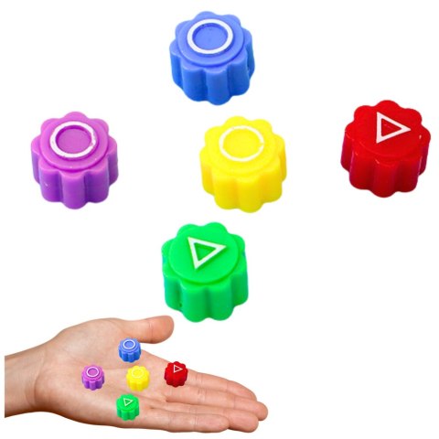 Kości Do Gry W Gonggi Hacele Gra Zręcznościowa Squid Games 5szt LEAN TOYS