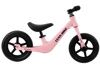 Rower Biegowy MAGNEZIO Rowerek Lekka Rama Magnezowa Różowy LEAN Trike