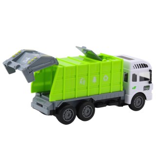 Śmieciarka RC Zdalnie Sterowana Światła Zielona 1:24 LEAN Toys