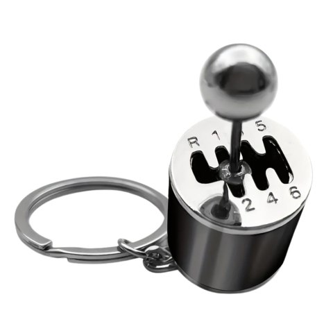 Brelok Metalowy Do Kluczy Skrzynia Biegów Ruchoma Czarny LEAN TOYS