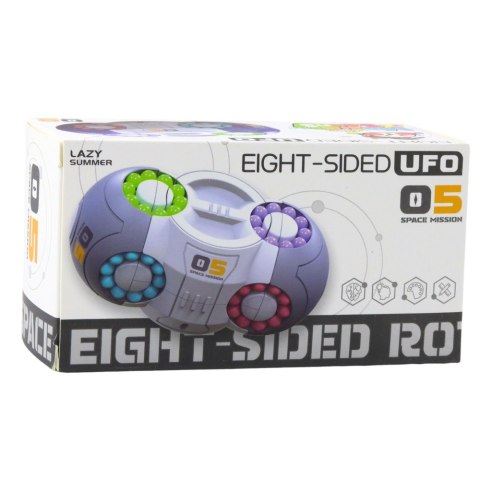 Gra Logiczna Układanka Ufo Magiczna Kapsuła Obrotowa Różowa LEAN Toys