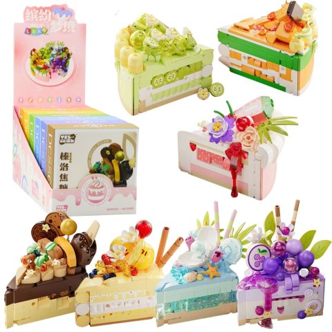 Klocki Konstrukcyjne Torcik Tort Deser Dekorowany 292-357el. LEAN TOYS