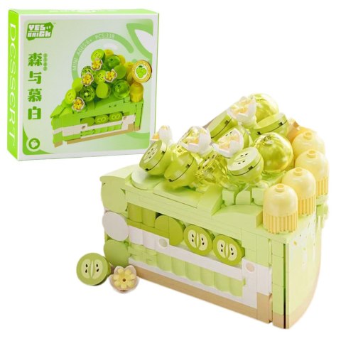 Klocki Konstrukcyjne Torcik Tort Deser Dekorowany 292-357el. LEAN TOYS