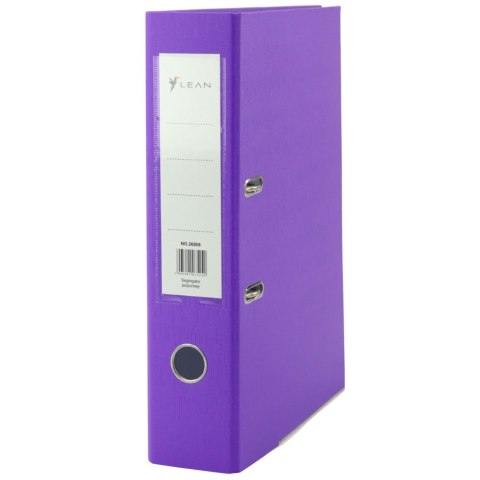 Segregator Na Dokumenty A4/80mm Okucie Mechanizm Dźwigniowy Purpurowy LEAN