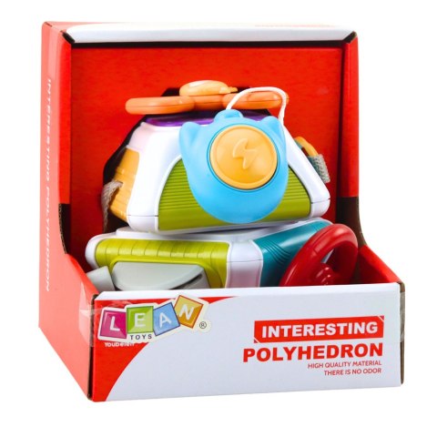 Edukacyjna Kostka Sensoryczna Wielościan Kolory Dla Dzieci LEAN Toys