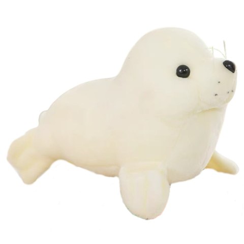 Pluszowa Foczka Pluszak Maskotka Przytulanka Biała 24cm LEAN TOYS