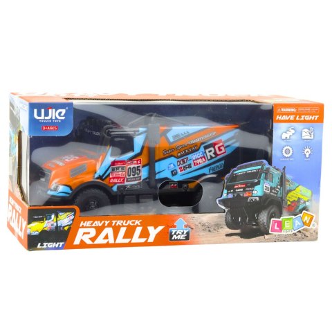 Samochód Ciężarowy Zdalnie Sterowany RC Pomarańczowy Niebieski LEAN Toys