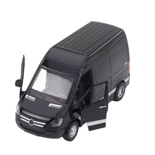 Samochód Dostawczy Metalowy Dźwięki Czarny LEAN Toys