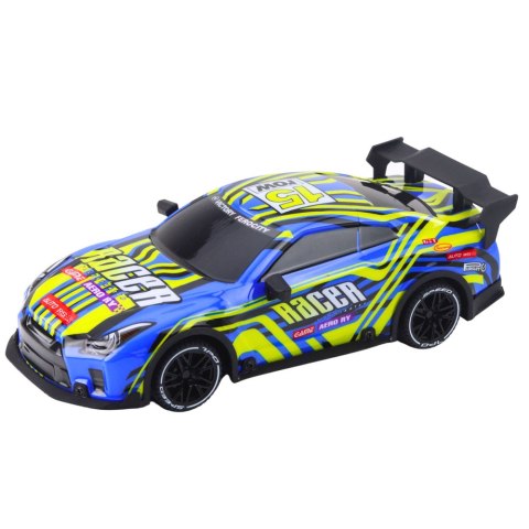Samochód Sportowy Zdalnie Sterowany Pilot Niebieski Żółty LEAN Toys