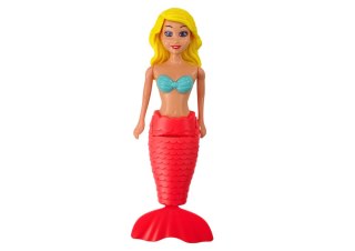 Syrenka Do Kąpieli Nakręcana Do Wody Pływająca Turkusowa Różowa Lalka MIX LEAN TOYS