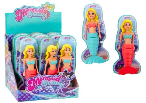 Syrenka Do Kąpieli Nakręcana Do Wody Pływająca Turkusowa Różowa Lalka MIX LEAN TOYS