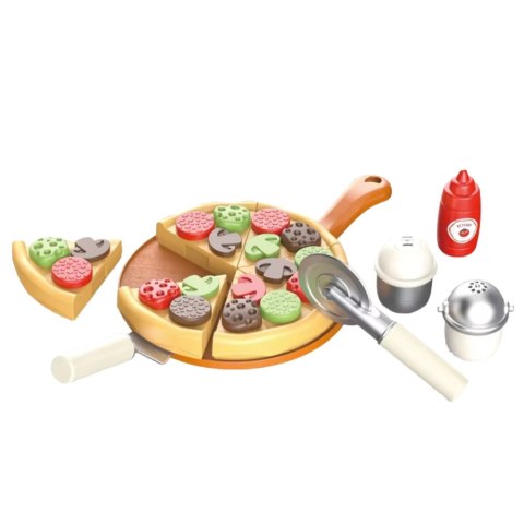 Zestaw Do Gofrów Pizza Z Dodatkami Akcesoria Kuchenne Dla Dzieci LEAN Toys