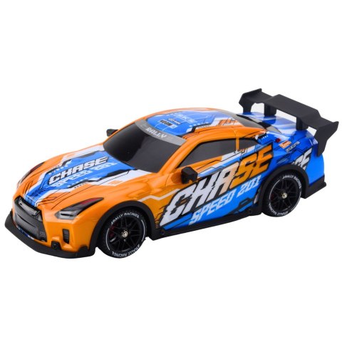 Auto Sportowe Zdalnie Sterowane RC Podświetlana Karoseria Drift Pomarańczowe LEAN Toys