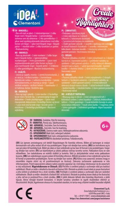 Idea Art Zestaw Mini Fabryka Markerów Magiczne Zwierzęta Clementoni 18167 Clementoni