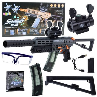 Karabin Na Kulki Wodne MK7 Na Akumulator Celownik Okulary Kulki LEAN Toys