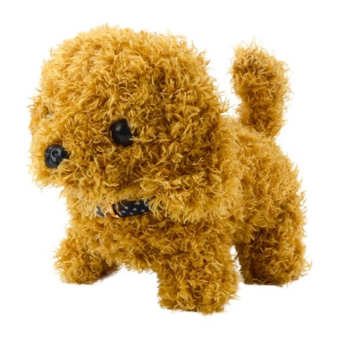 Pies Pudel Interaktywny Pluszowy Chodzi Szczeka Transporter Akcesoria LEAN Toys