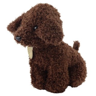 Piesek Pudel W Torbie Na Rzep Maskotka Przytulanka Ciemnobrązowy LEAN Toys