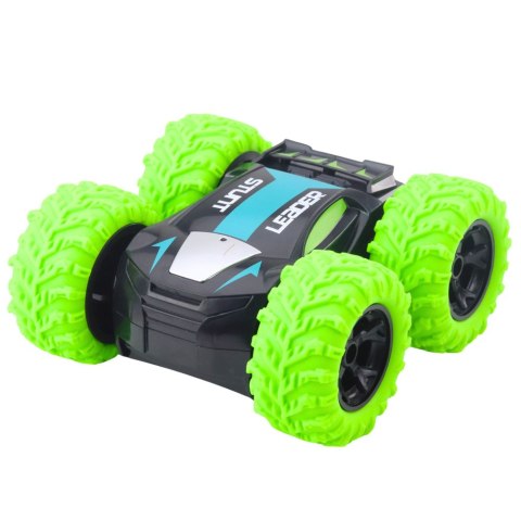 Samochód Kaskaderski Zdalnie Sterowany RC Obroty o 360° Zielony LEAN Toys