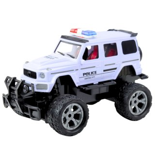 Samochód Terenowy Policyjny Zdalnie Sterowany RC Biały 1:12 LEAN Toys