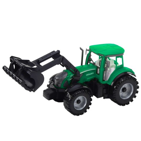 Zestaw Traktor Z Ładowaczem i Prasą Rolniczą Zielony LEAN Toys