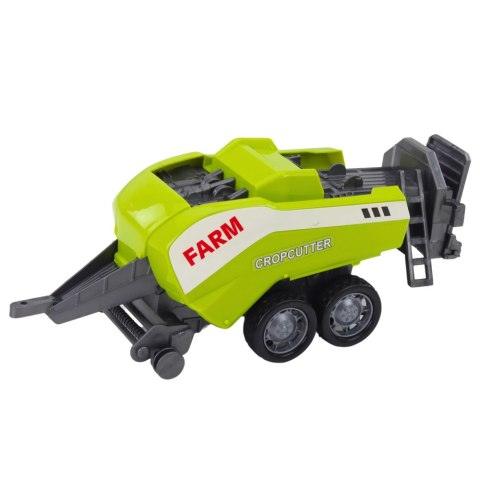 Zestaw Traktor Z Ładowaczem i Prasą Rolniczą Zielony LEAN Toys