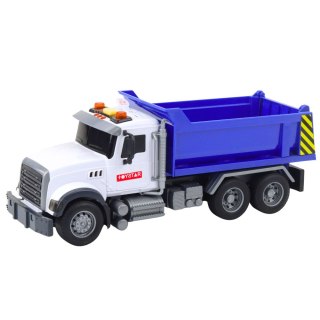 Ciężarówka Wywrotka Ruchoma Paka Światła Dźwięki Niebieska LEAN Toys