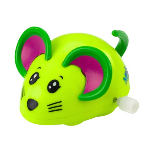 Myszka Nakręcana Jeździ Porusza Ogonkiem 8cm Mix Kolor LEAN TOYS