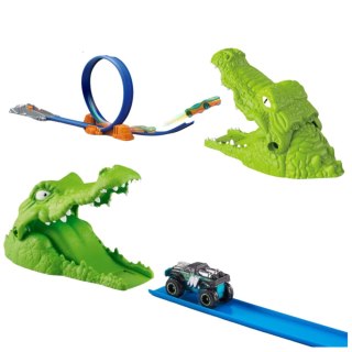 Tor Samochodowy Katapulta Wyrzutnia Krokodyl LEAN Toys