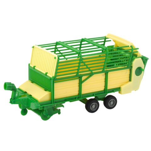 Traktor Rolniczy Farmerski Z Zielono-Żółtą Przyczepą Zielony LEAN Toys