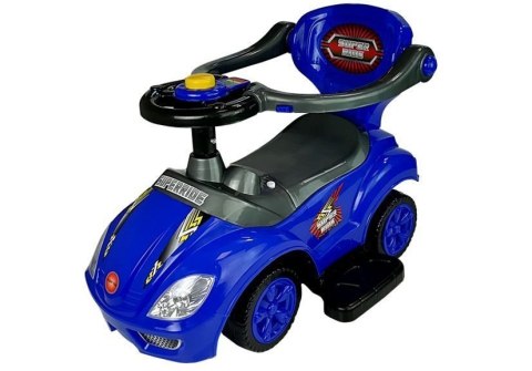 Jeździk z Pchaczem Mega Car 3w1 Niebieski LEAN CARS