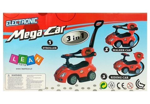 Jeździk z Pchaczem Mega Car 3w1 Niebieski LEAN CARS
