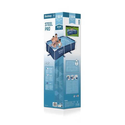 Basen Ogrodowy Stelażowy 259 x 170 x 61cm Bestway 56403 Bestway