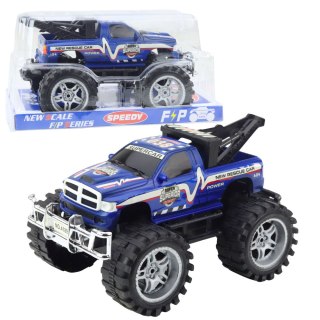 Samochód Terenowy Ratunkowy Z Napędem Na Tył Hak Holowniczy Niebieski 27cm LEAN Toys