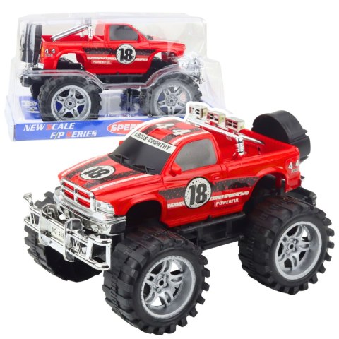 Samochód Terenowy Z Napędem Na Tył Duże Koła Czerwony 27cm LEAN Toys