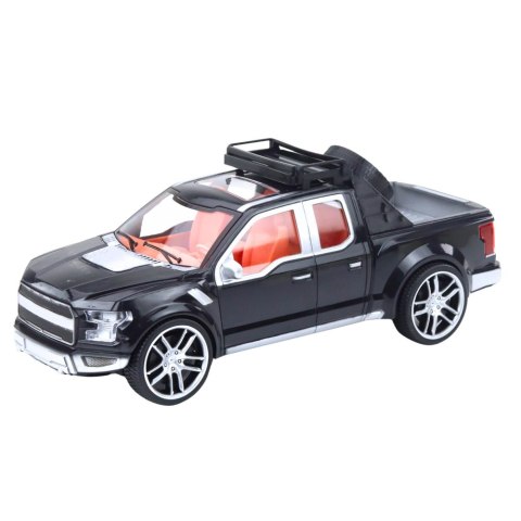Zestaw Samochód Terenowy Czarny Laweta Samochód Czerwony Sportowy 59cm LEAN Toys