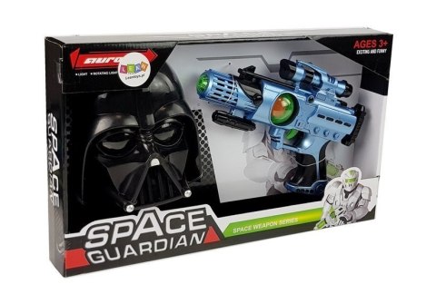 Pistolet Laserowy Maska Wojownika Kosmosu Zestaw LEAN Toys