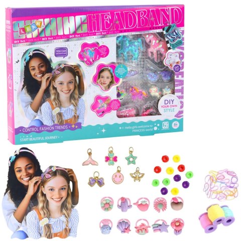 Zestaw Kreatywny DIY Do Robienia Opasek Jednorożce Ozdoby Błyszczące LEAN Toys
