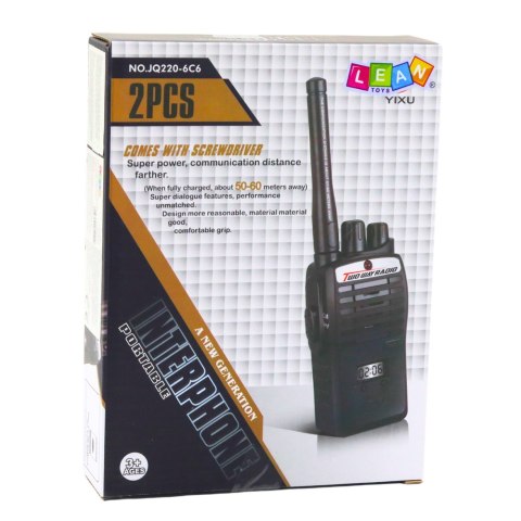 Zestaw Krótkofalówki Walkie Talkie Dla Dzieci Zasięg 50-60M LEAN Toys
