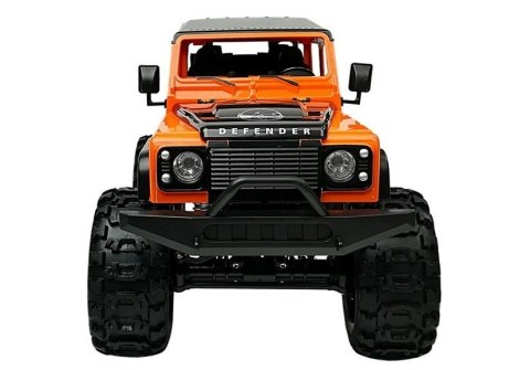 Auto Zdalnie Sterowane Land Rover Defender R/C Pomarańczowe 1:14 Double E