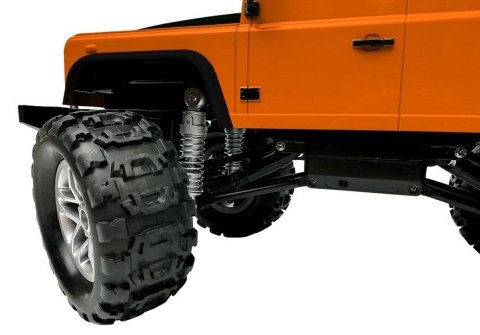 Auto Zdalnie Sterowane Land Rover Defender R/C Pomarańczowe 1:14 Double E